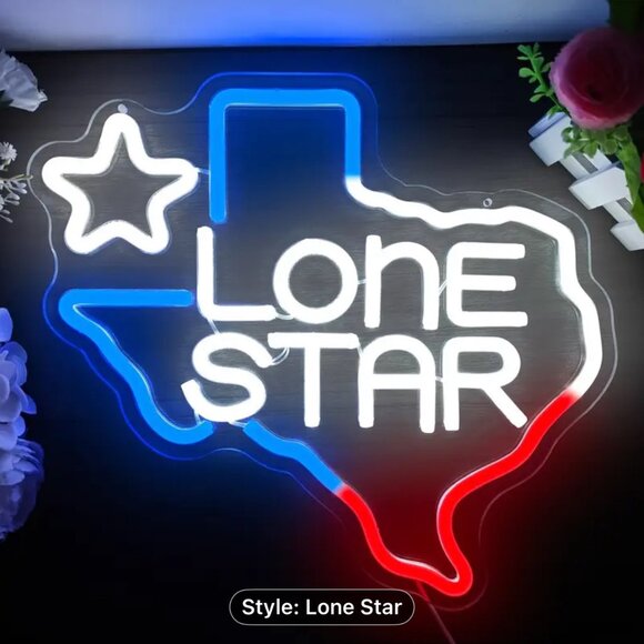 TEXAS LONE STAR STATE NEON LED SIGN - Picture 2 of 4